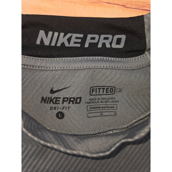 Nike Pro Fitted Dri-Fit Mock Athletic Layer Shirt Large - Picture 5 of 7